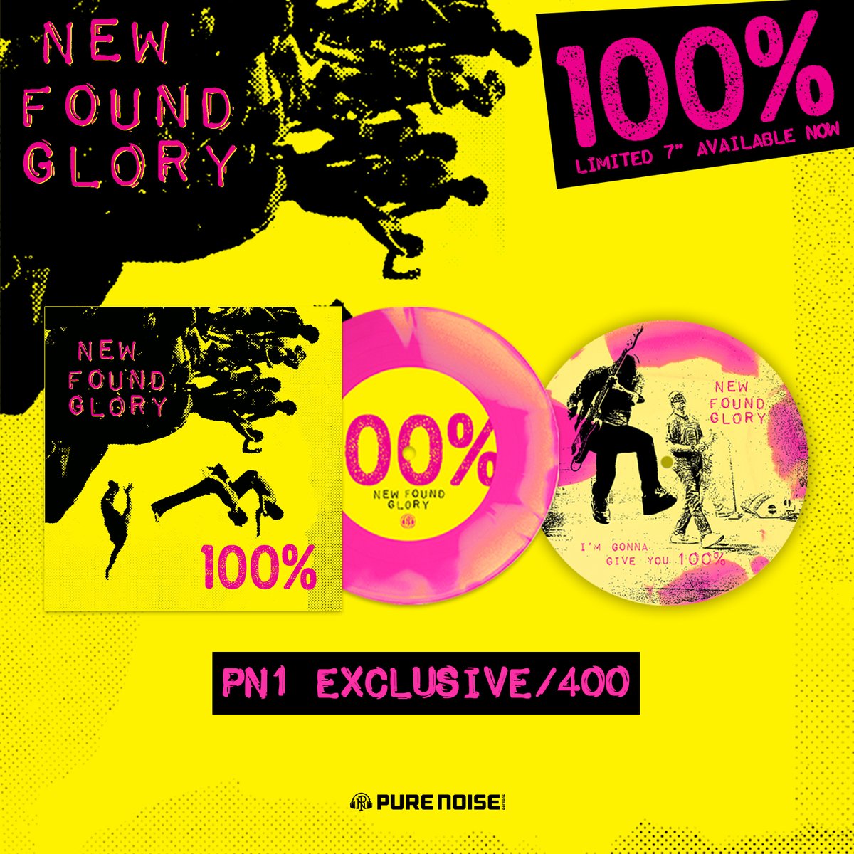 newfoundglory's tweet photo. Our "100%" 7" is coming in July! Here's a look at the first variant on Neon Yellow / Neon Pink: https://t.co/9SSNEnvRm6 https://t.co/aSXuBJHPeT