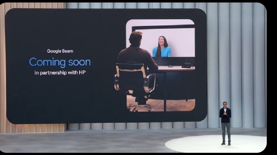 Yourishuthakur's tweet photo. At Google I/O 2025, Google unveiled Google Beam, an AI-first video calling platform transforming 2D video into lifelike 3D, partnering with HP for a later 2025 launch. #GoogleIO2025 #GoogleBeam #AIInnovation #TechTrends #VideoCalling #ProjectStarline #HPTech #3DVideo #FutureTech https://t.co/UFhrgZAezf