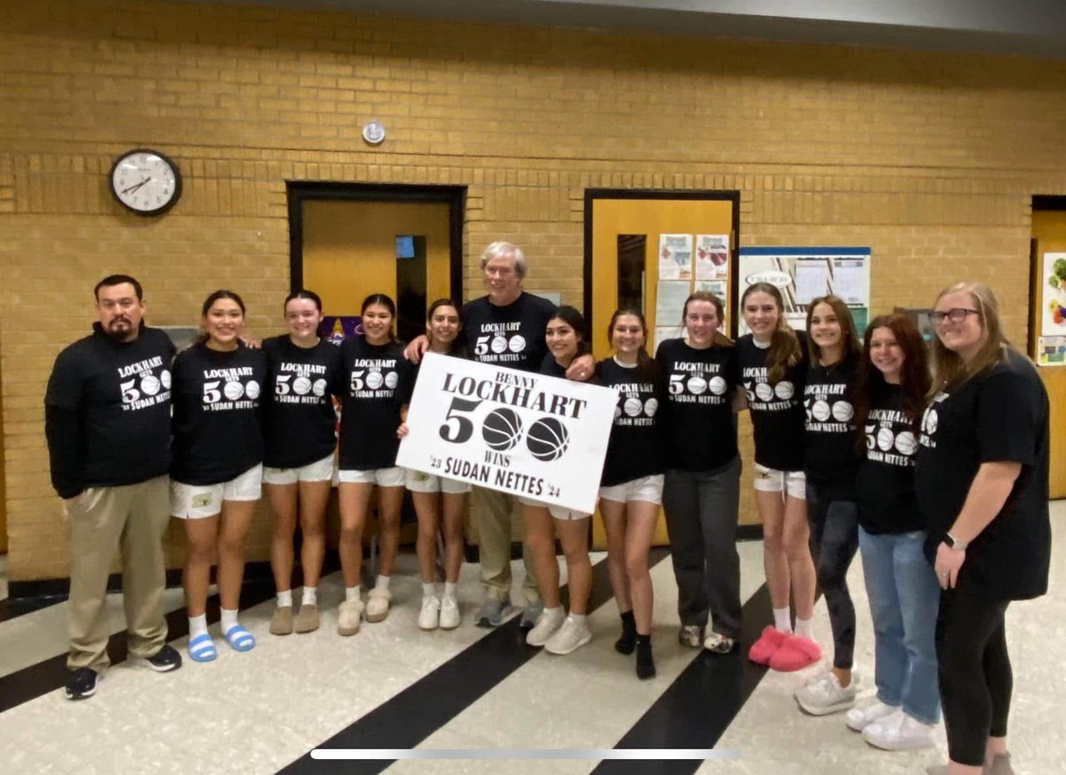 After 30 years of Coaching including the last 12 years at Sudan, Girls Basketball Coach Benny Lockhart is retiring!

With other stops at Roby &amp; Merkel, Coach Lockhart won over 500 games in his career!

THANK YOU Coach!

Blessings to Coach Lockhart and his family!