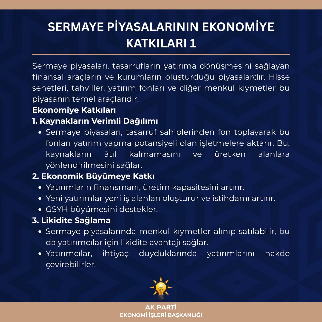 AK Parti Ekonomi İşleri Başkanlığı (@ekonomiisleri) on Twitter photo 