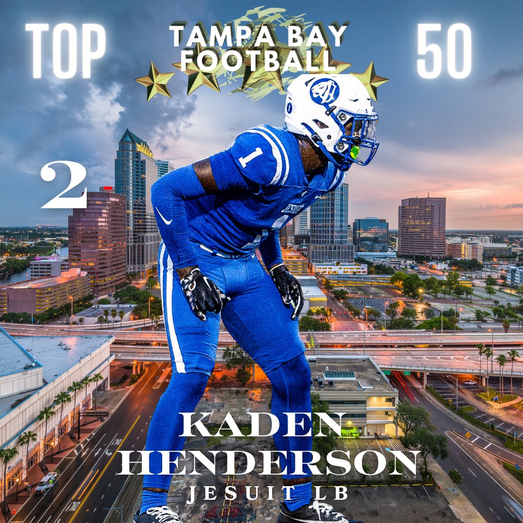 Tampa Bay Football (@tampafootballfl) on Twitter photo <a href="/KadenHenderson_/">Kaden Henderson</a> moves up a few spots after seeing him live in the spring game. Game changer and can play in the box and mid range defense. Legit defender <a href="/KadenHenderson_/">Kaden Henderson</a> moves up a few spots after seeing him live in the spring game. Game changer and can play in the box and mid range defense. Legit defender