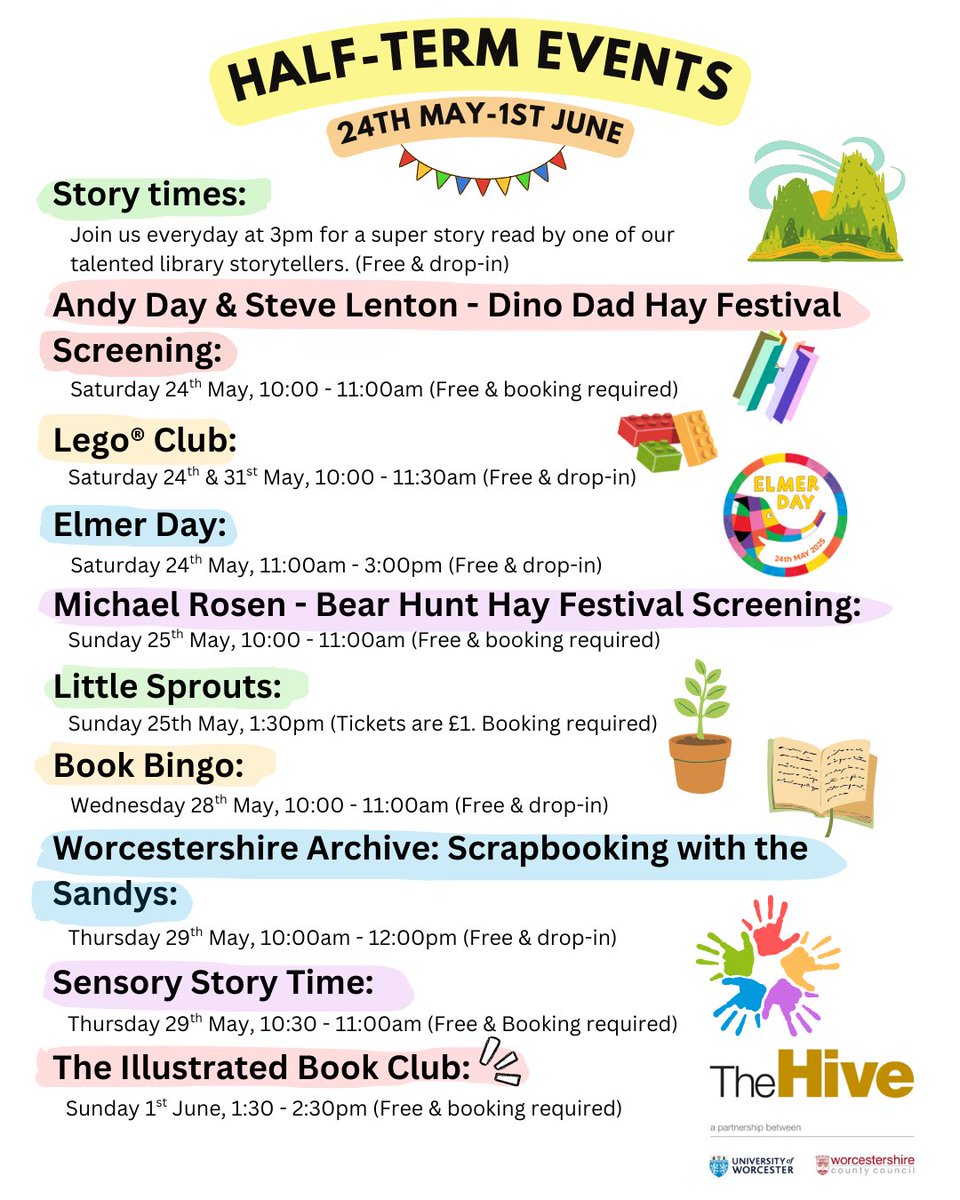 Come join in the fun this half-term! 📖🌱🎞️

You can book your tickets to the Hay festival screenings and the Little Sprouts sessions here: 
ow.ly/LGim50UVVnG