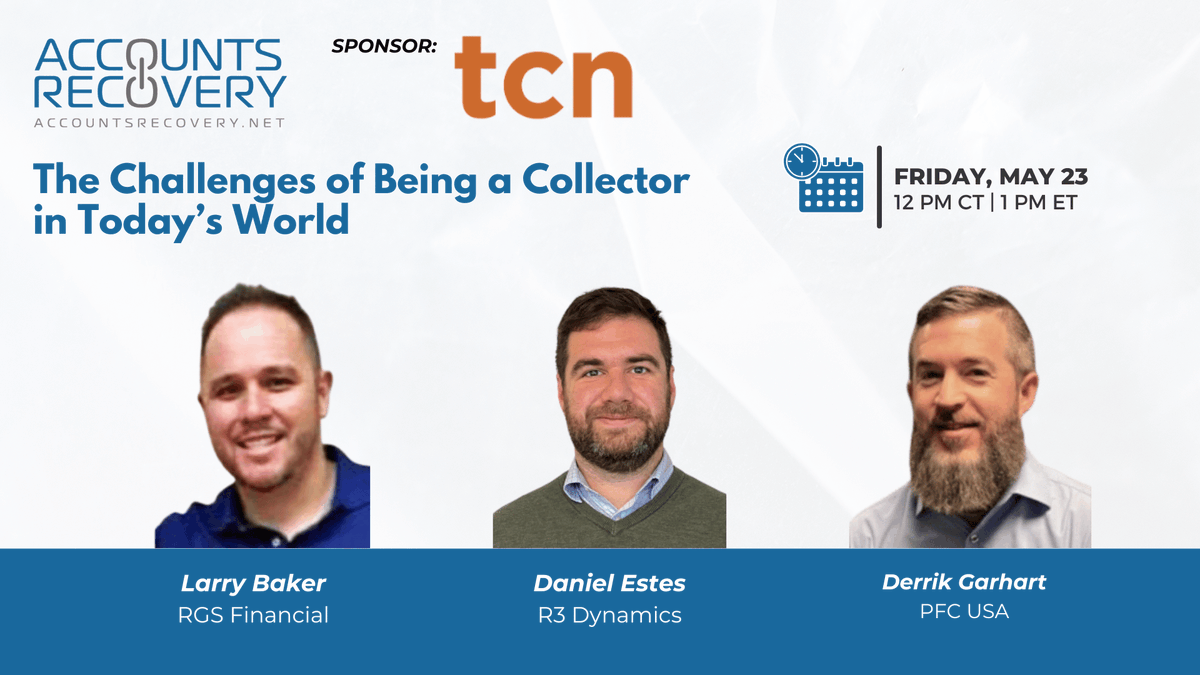 We are excited to be sponsoring an upcoming AccountsRecovery.net webinar. The event will be held on Friday, May 23 @ 1pm ET. Panelists will discuss "The Challenges of Being a Collector in Today’s World." Register now: ow.ly/Meli50VVR0p
#contactcenter #callcenter #AI #crm
