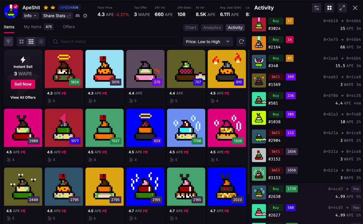 ApeShit is now VERIFIED on <a href="/MagicEden/">Magic Eden 🪄</a>! ✅💩

The Magic Eden verification badge signals a collection being authentic, significant and in good standing.

VERIFIED Good Shit! 🤩

🔗  magiceden.io/collections/ap…