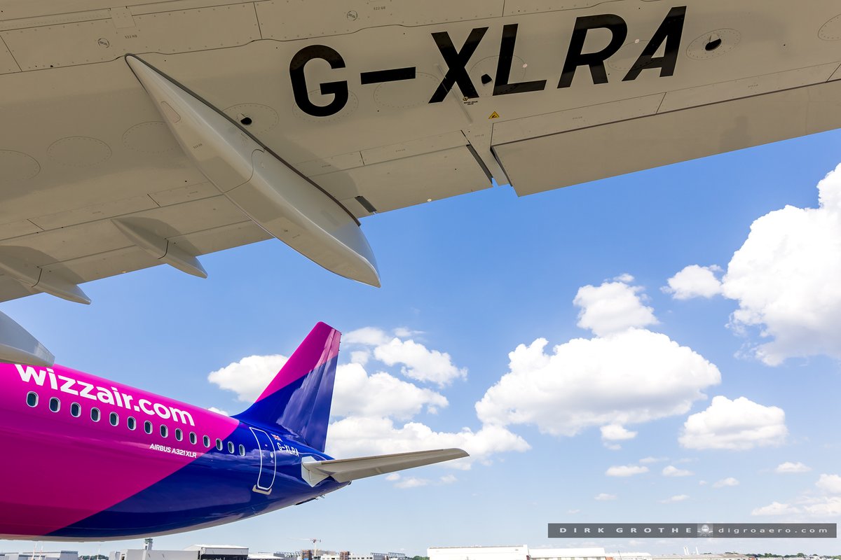 digro65's tweet image. perfect birthday gift for @wizzair today at @Airbus Hamburg:
after celebrating its 21st birthday yesterday, Wizz Air UK received its first of 47 ordered #A321XLR, which is the first XLR delivered to a low-cost airline and the first XLR delivered with the @prattandwhitney PW1100G…