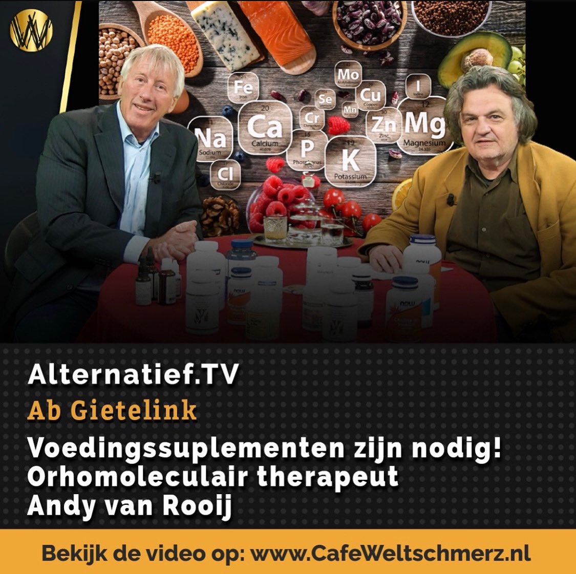 Gezondheid associëren we met ziekten, artsen en de farmaceutische producten. Maar hoe zorgen we dat we niet ziek worden? Hoe kunnen we ons leven middels voedingssupplementen van vitaminen en mineralen revitaliseren? Andy van Rooij is orthomoleculair therapeut en werkte 43 jaar in