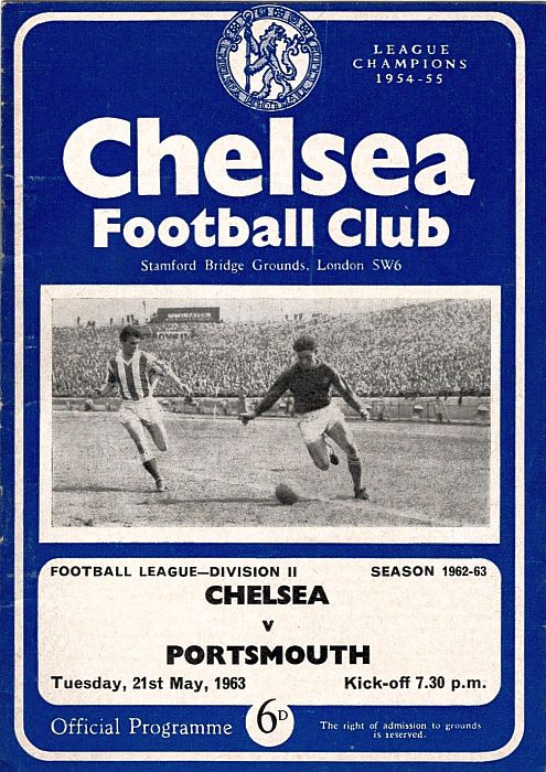 Steve W6 (@norman_speakes) on Twitter photo ⭐️⭐️..(1/2)...OTD...1963.. (a bit early with this one!)..21/5/1963 ..after a 1-0 win at fellow promotion chasers,Sunderland, the previous Saturday, we must beat Portsmouth at the Bridge in our final match to regain our First Division status......#CFCHeritage <a href="/ChelseaFC/">Chelsea FC</a> #cfc ⭐️⭐️..(1/2)...OTD...1963.. (a bit early with this one!)..21/5/1963 ..after a 1-0 win at fellow promotion chasers,Sunderland, the previous Saturday, we must beat Portsmouth at the Bridge in our final match to regain our First Division status......#CFCHeritage <a href="/ChelseaFC/">Chelsea FC</a> #cfc