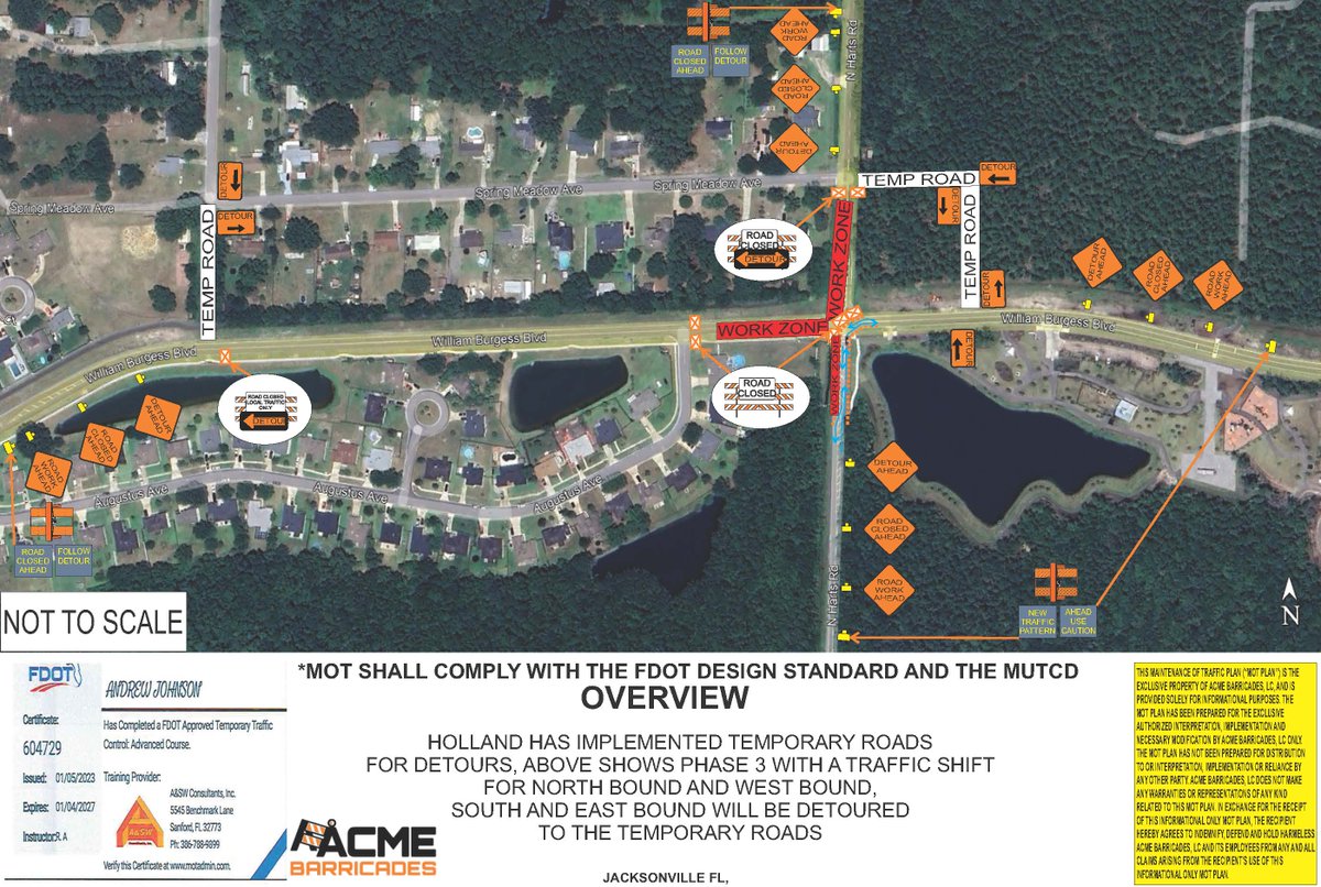 Roundabout construction at William Burgess Blvd. and N. Harts Road will begin on June 5 and end by July 21st. Temporary detours will be put in place as seen in the attached graphic. thecountyinsider.com/home/north-har…