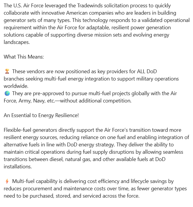 hyliionaire's tweet photo. Breaking News🥳: @hyliion @MainspringEnrgy @usairforce @AFEnergy

@realThomasHealy #karno https://t.co/xpzeEVhykX