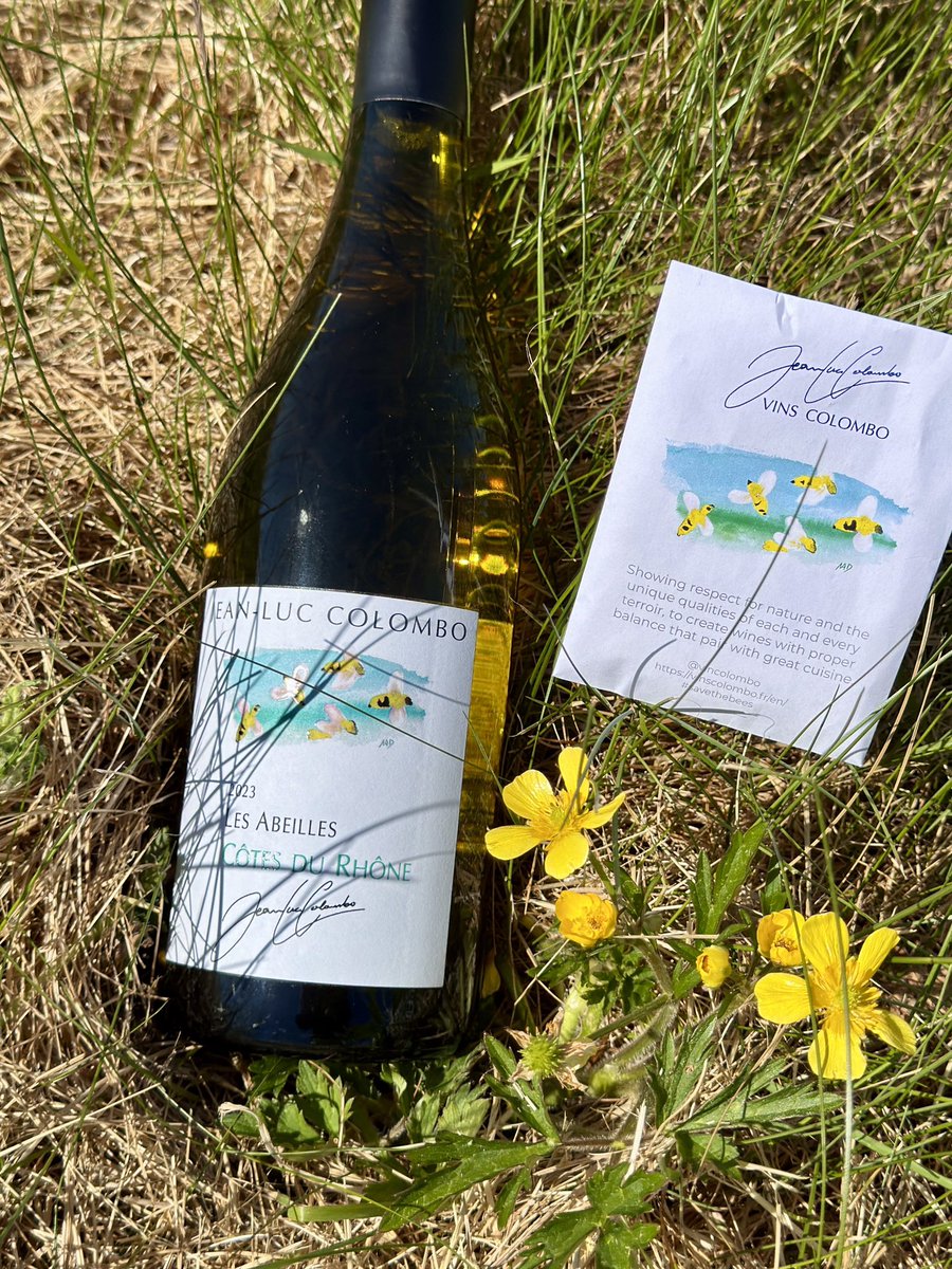 LadyCWine's tweet photo. #WorldBeeDay in Manchester—the city of the worker bee.✨
Sipping Les Abeilles Blanc 2023 from Jean-Luc Colombo, made in harmony with nature and dedicated to protecting pollinators.🐝
10% of profits go to honeybee research.
A glass worth raising.🥂
#savethebees #jeanluccolombo https://t.co/PIhLDsGyH1
