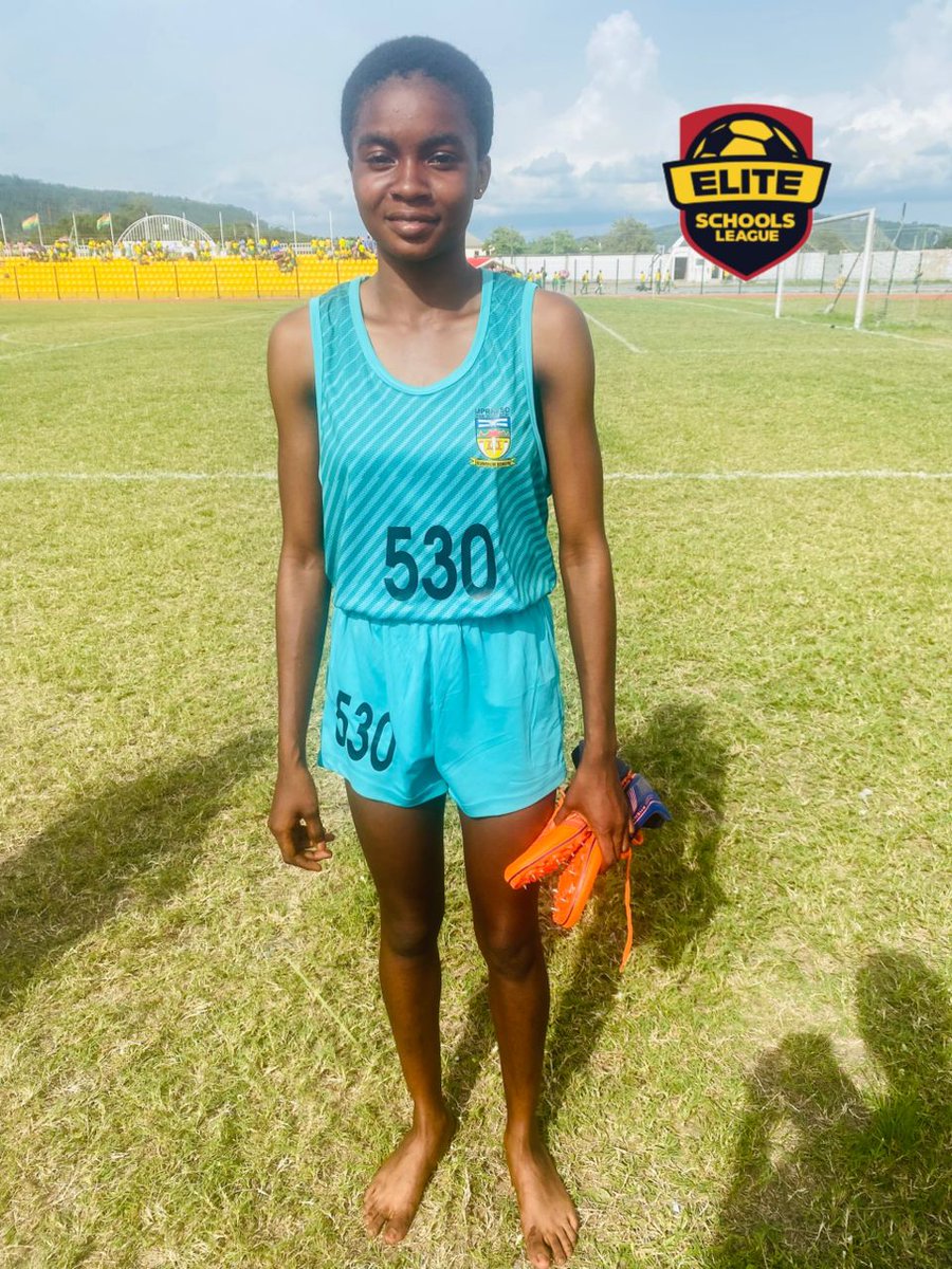 EliteSchsLeague's tweet photo. Day 2- 2025 Eastern Region Second Cycle Schools Athletics Zone IV:
Jennisberg Frimpong won🥇for MPRASOE SHS / 13.38s in the 100m Girls final
#ERgames | #schoolstars | #wconsult https://t.co/AC0nRh3CYY
