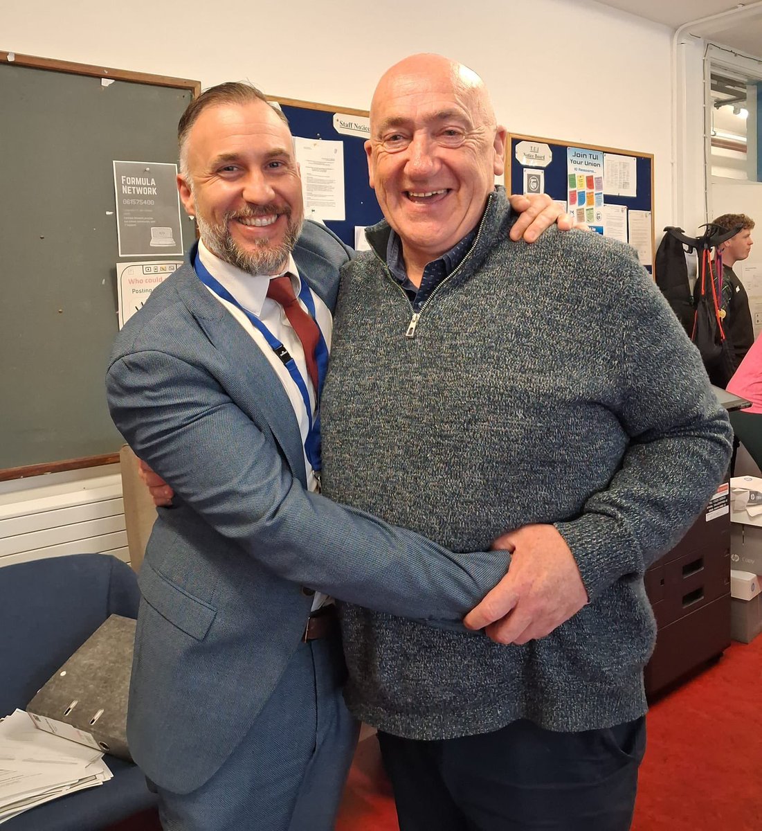 EnnisCC's tweet photo. Today our staff congregated to say farewell to our colleague Mr Joe Lynch, after forty two years years in education. We wish Joe every health and happiness in his retirement. https://t.co/Upff70HOtV