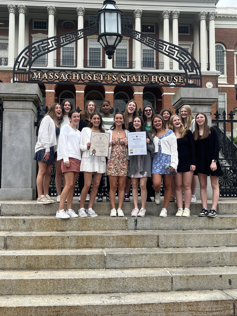 A huge thank you to Representatives Ferguson &amp; Kilcoyne and State Senator Durant for inviting our D1 Girls’ Basketball 🏀 Team to the State House today! <a href="/Meg4StateRep/">Meg Kilcoyne</a> <a href="/KimFergusonMA/">Kim Ferguson</a> <a href="/senpeterdurant/">State Senator Peter Durant</a>