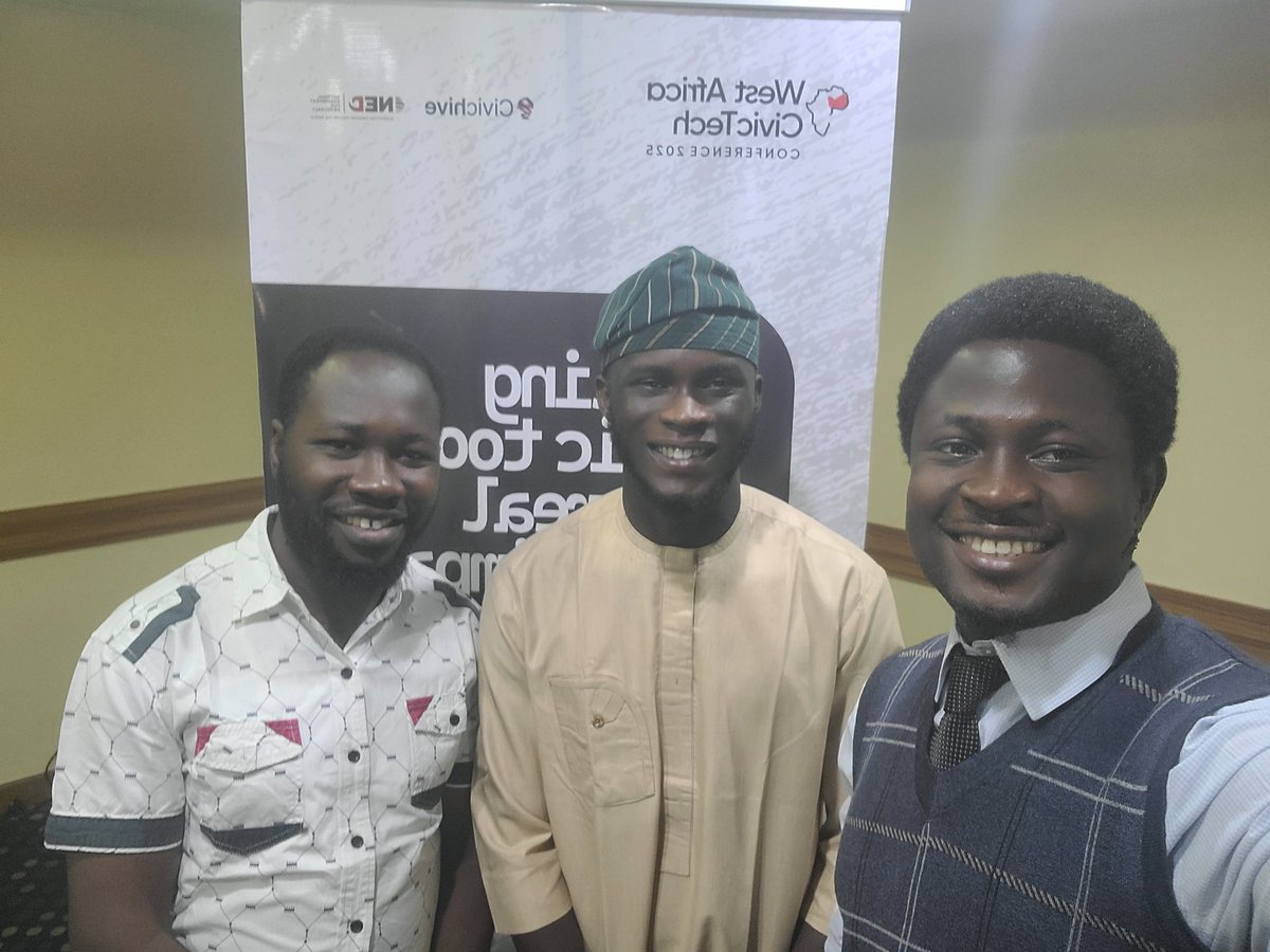Day 2 at #WACivicTech2025

What a day! Insightful session with <a href="/EzeAnaba/">Itoro Eze-Anaba</a> on protecting human rights in tough environments. And yes—we got to meet and snap some frames with <a href="/CivicHive/">CivicHive</a>’s very own <a href="/jogbosky/">joseph amenaghawon</a>.

Africa’s civic-tech space is rising, and we’re glad to be in the room.