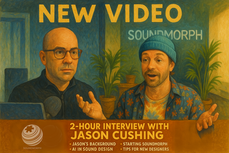 SoundMorph (@soundmorph) on Twitter photo 🚨 New Video!
Jason Cushing joins @DavidDumaisAudio for a 2-hour deep dive on sound design 🎧
→ Starting <a href="/SoundMorph/">SoundMorph</a>
→ AI + ChatGPT in audio
→ Workflow + gear tips
🎥 Watch now + get 20% off w/ code DAVID
🔗 youtube.com/watch?v=WTxpJk…
#sounddesign #audio #AItools #chatgpt 🚨 New Video!
Jason Cushing joins @DavidDumaisAudio for a 2-hour deep dive on sound design 🎧
→ Starting <a href="/SoundMorph/">SoundMorph</a>
→ AI + ChatGPT in audio
→ Workflow + gear tips
🎥 Watch now + get 20% off w/ code DAVID
🔗 youtube.com/watch?v=WTxpJk…
#sounddesign #audio #AItools #chatgpt