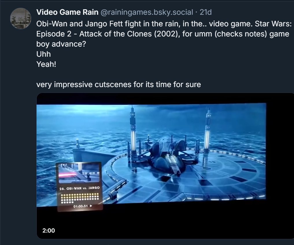 Video Game Rain (now on bluesky!) tweet media