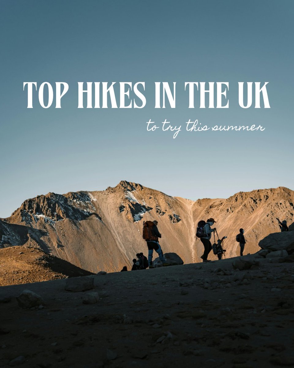 northstarpr_uk's tweet photo. Looking for good views and a good workout?

Here are the must-see hikes for Summer 2025!

☀️ South West Coast Path, England

🪵 West Highland Way, Scotland

🏞️ Hadrian’s Wall Path, Northern England

🌱 The Pennine Way, England

⛰️ Snowdonia National Park, Wales https://t.co/VHeFDIzxZi
