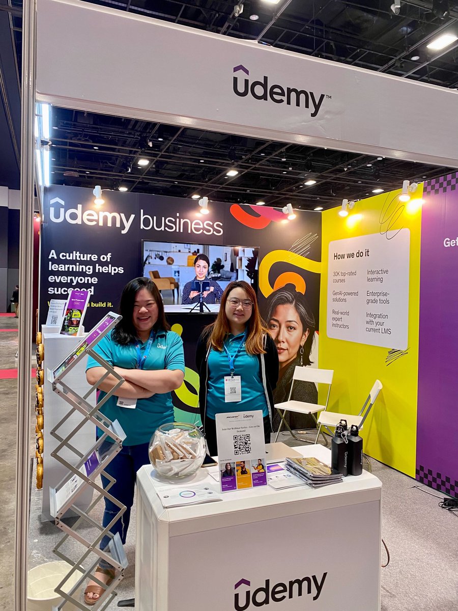 Our APAC team repping Udemy Business at HR Tech Asia! 

We joined over 6,500 HR professionals and industry leaders to explore the future of work, talent, and technology. It was an inspiring few days of conversations around AI, upskilling, and innovation in the HR space.