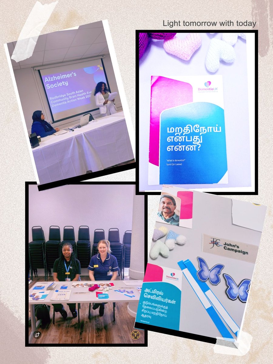 Admiral Nurse Karen and T level student Deborah attended a fantastic South Asian Brain event in Redbridge, raising awareness about dementia, its diagnosis, the support available in the community, and the help provided within the hospital.
