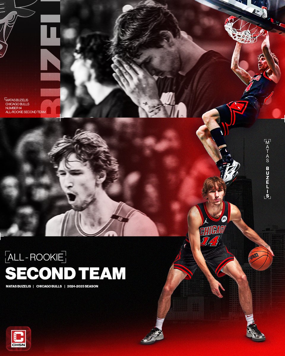 🚨 Matas Buzelis has been named to the NBA All-Rookie Second Team