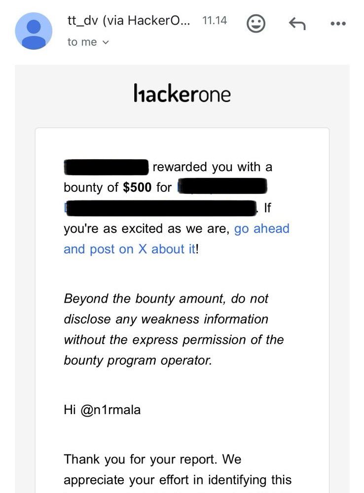 w_n1rmala's tweet image. again and again (luck)😉
-
-

#bugbounty #hackerone