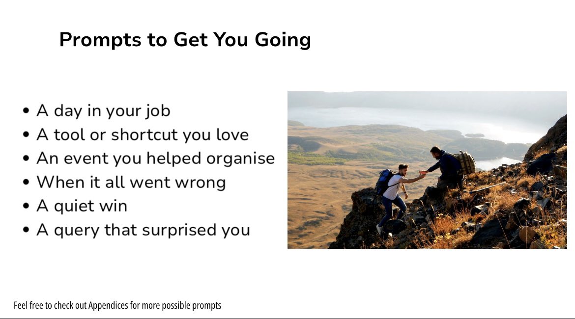 Martin provides some useful prompts that might be helpful for those who want to blog, but don’t know what to write. #CDGASLWriting2025