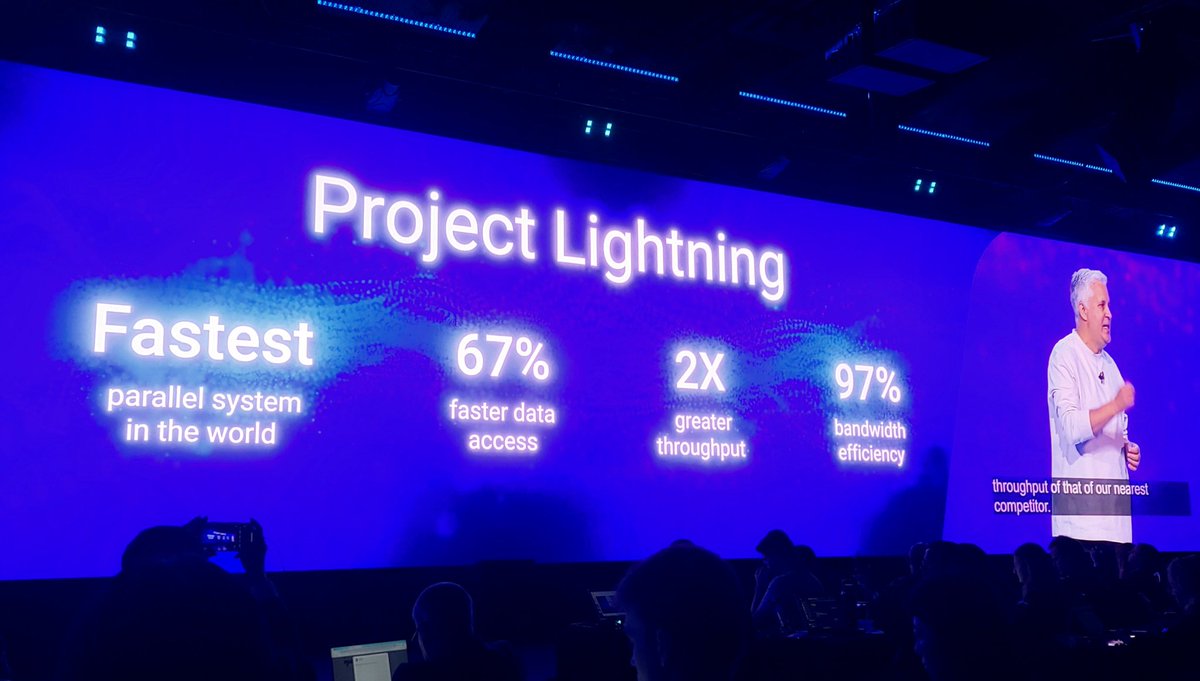 MarcoChiappetta's tweet image. Project Lightning, which @DellTech claims will be the fastest parallel data system in the world, was just announced at #DellTechWorld , offering up to a 100x increase in tokens/s with >80% reduction in reasoning model latency.