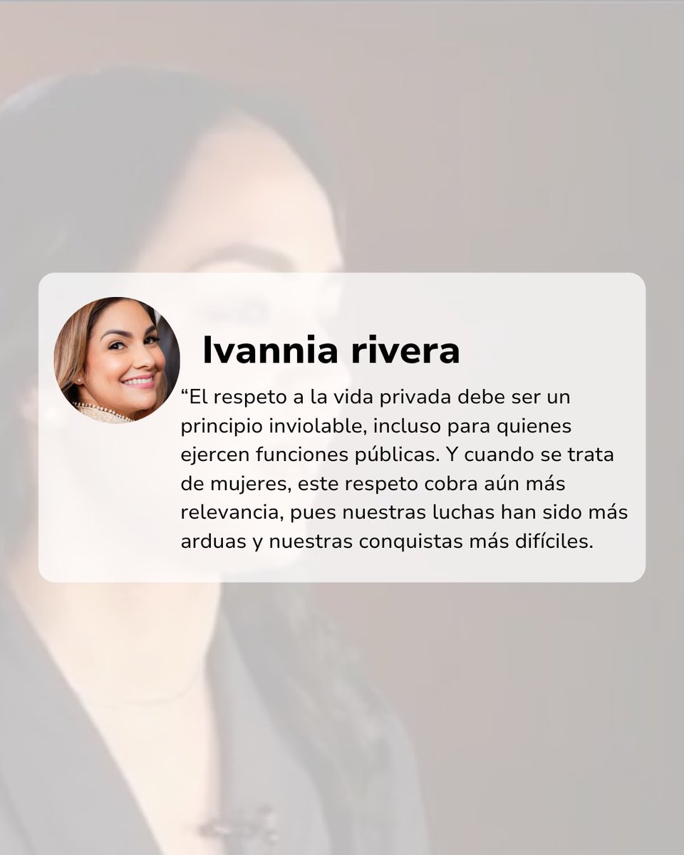 Siempre respaldaré el respeto a la vida personal de quienes ejercen la política en nuestro país, estoy contigo <a href="/FarideRaful/">Faride Raful</a>