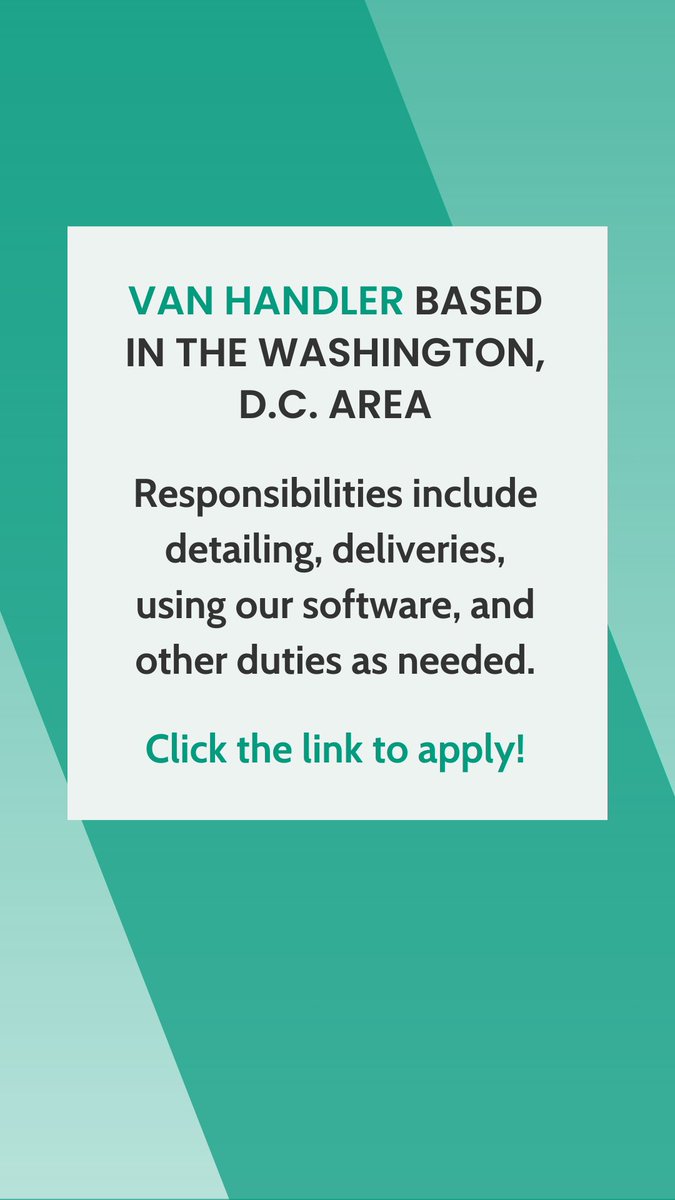 greenvans's tweet image. We are hiring! If you or anyone you know based in either the DC or the Providence/Boston area are interested in working at Greenvans, share and hit the link.

• WASHINGTON DC 
bit.ly/43azWt2

• PROVIDENCE/BOSTON
bit.ly/4eVZXj4