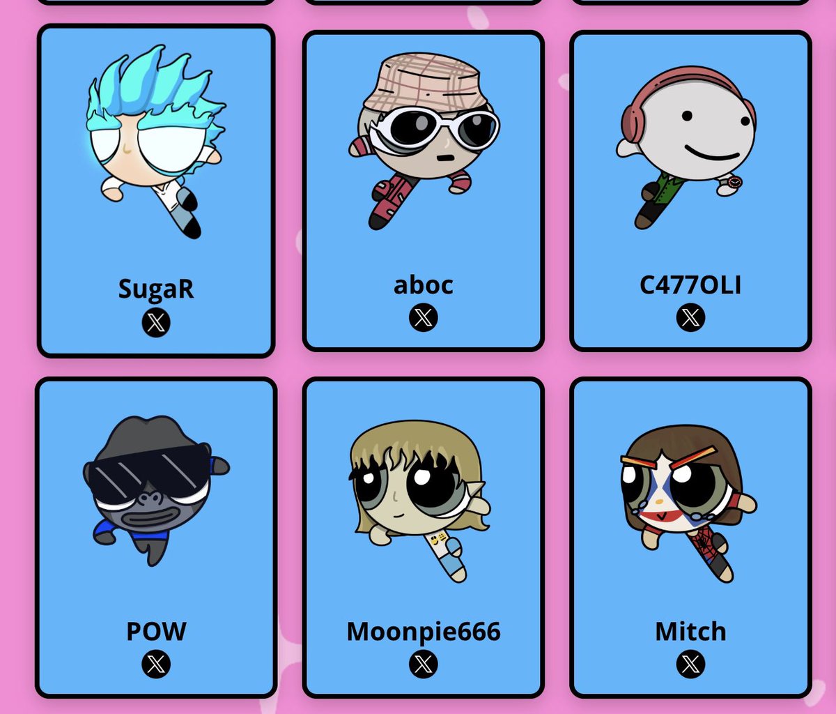 Added <a href="/mushmoonz/">moonpie666</a> and <a href="/1aboc/">aboc</a> to the website.

Who should be next?