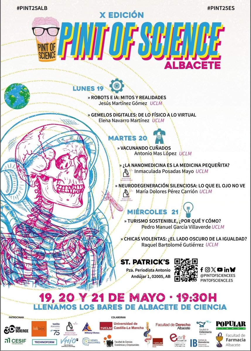 Fran_Jareno's tweet photo. Empezamos el día 2 de @pintofscienceES #Pint25ES #Pint25ALB
Con @AntonioMasAB, escuchando la historia de las vacunas 
@uclm_es @UCLMdivulga 
@FarmaciaAB_UCLM 
@PopularLibros https://t.co/Gg9qWSKE5A
