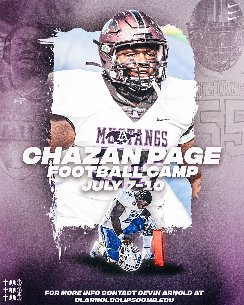 🏈 The Chazan Page Football Camp | July 7–10

Named in honor of Mustang great and TSU standout Chazan Page, this camp is built on toughness, leadership, and legacy. Open to rising 3rd–8th graders ready to compete and learn!

Link: secure.touchnet.net/C20601_ustores…