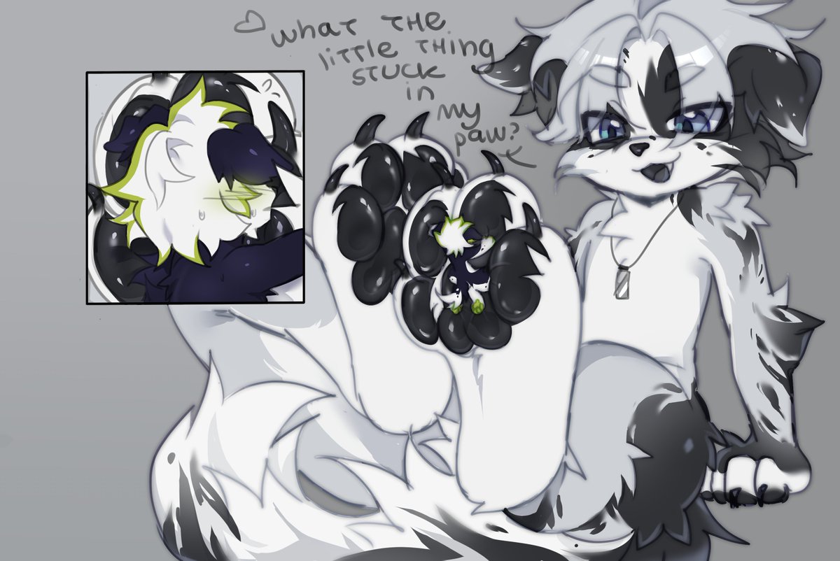 This is what's gonna happen if you lose to Hale in 1v1😌🐾

Art by <a href="/keshunyaaa/">keshunya</a> 

#PawDay #paws #pawart #beans #macromicro #micromay #bordercollie