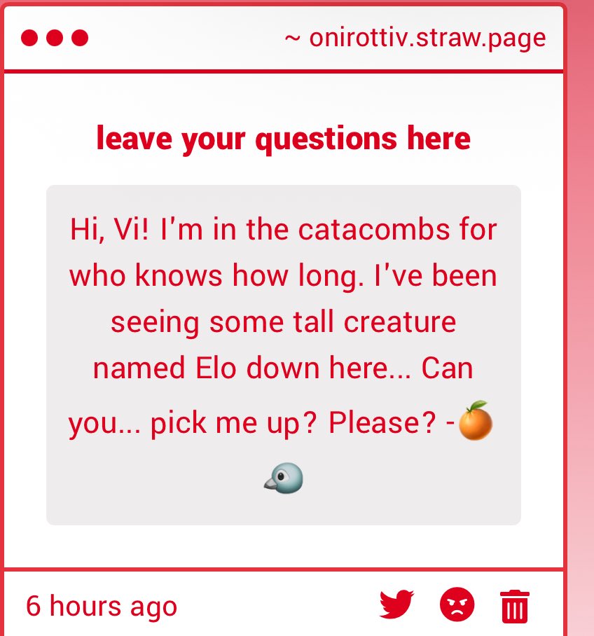 ….Why are you- ok. Ok. I’m on my way