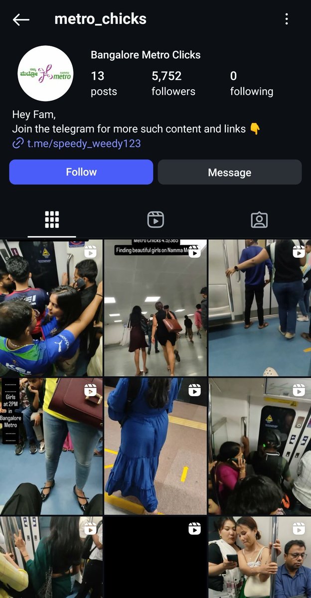 Kpvarun17's tweet photo. @BlrCityPolice  I’ve come across some inappropriate videos being filmed inside Bengaluru Metro and shared on Instagram. This is a public space and such content is disrespectful and unsafe. Please look into it.
@CybercrimeCID @OfficialBMRCL #BengaluruMetro #PublicSafety https://t.co/Idm6Ikj9K0