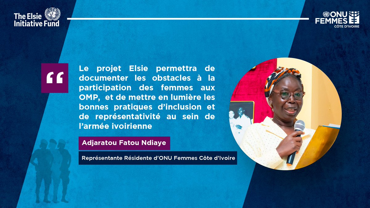 onufemmesCIV's tweet image. .#Elsie #FemmesPaixSécurité #ONU #ParitéEnUniforme #OMP