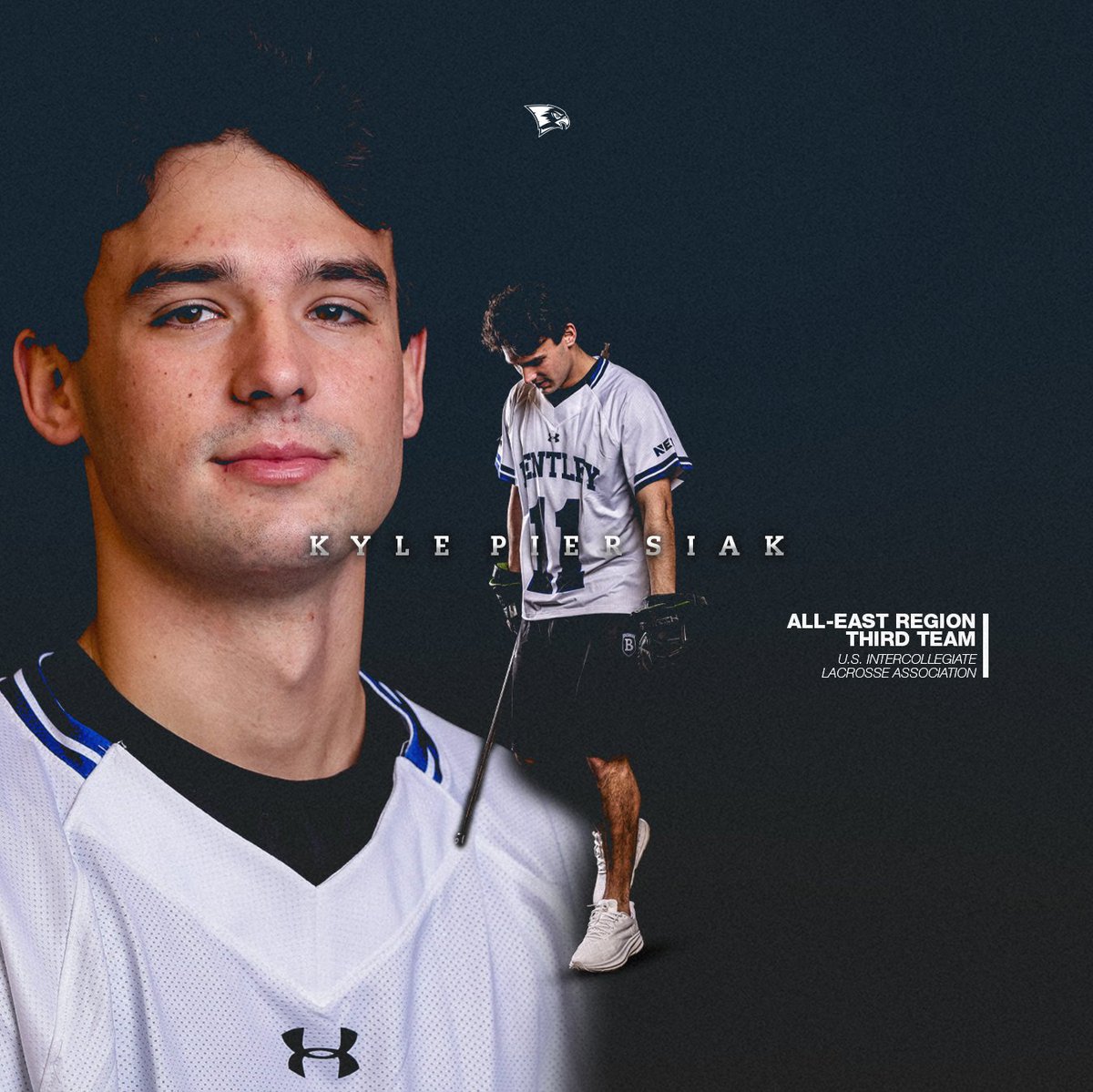 BentleyFalcons's tweet photo. Alviti, Piersiak, Parton and Gagnon Receive USILA All-Region Recognition

📰 https://t.co/jA0CBRuznF https://t.co/HvlodTW1vr