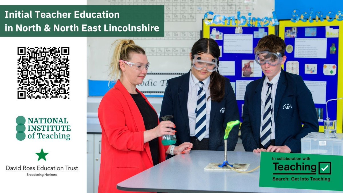 Apply today for a place on our ITE teacher training programme starting in July.  Find out more here dretteachingschoolhub.co.uk/NIoT-at-DRET-I…
