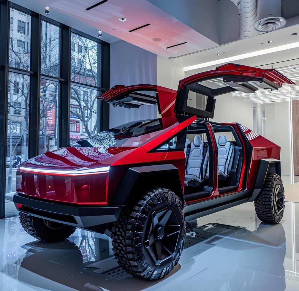 aranchita96's tweet photo. Which one matches your vibe? 😎Sleek chrome under the palm trees 📷 or Tesla's Deep Crimson with futuristic doors 📷
#TeslaStyle #Tesla https://t.co/rlq9s3aRum
