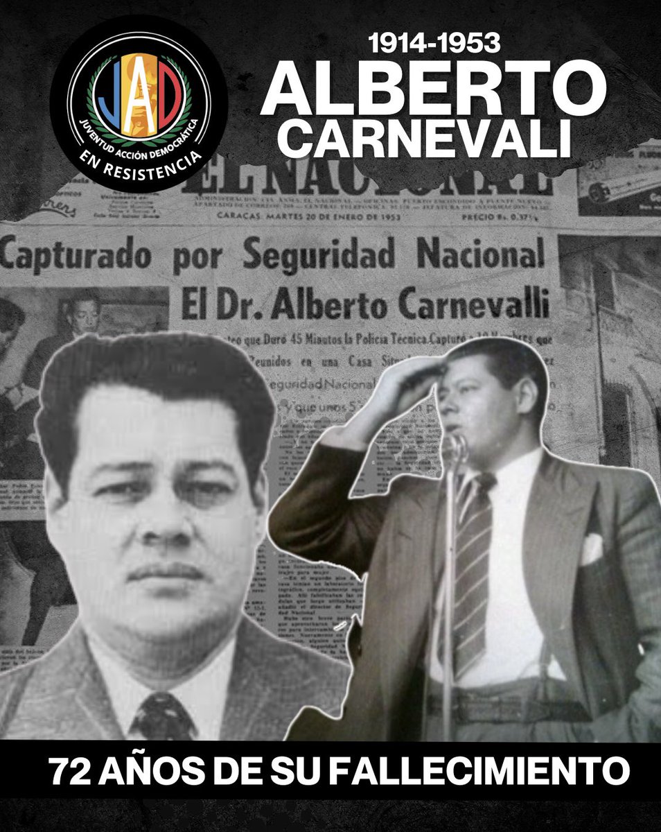 La lucha por la democracia y la justicia social llevan su huella imborrable. A 72 años de su partida, su pensamiento y visión de una Venezuela libre y de todos los venezolanos se mantiene firme ¡Combatir hasta triunfar!