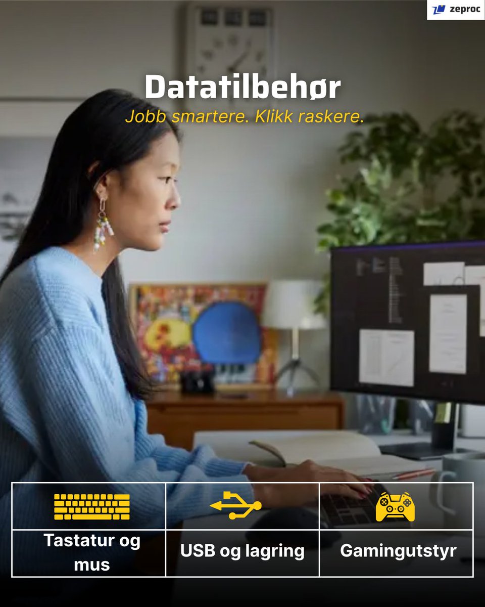zeproc_norge's tweet image. Treg teknologi? 
Oppgrader med essensielt utstyr fra @zeproc.

🎧 AV, 🖱️ tilbehør, 🔋 ladere, 🌐 rutere og mer

Toppmerker: @logitech @sandbergworld @microconnect @e_stuff_official

🛒 Rask levering og storkjøp for B2B. 
zurl.co/eIpmW 

#Zeproc #ITMerker