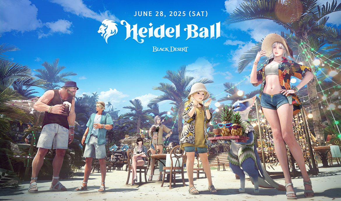 𝐒𝐚𝐯𝐞 𝐭𝐡𝐞 𝐃𝐚𝐭𝐞! ✍ 📅
Heidel Ball 2025 is happening on 𝐉𝐮𝐧𝐞 𝟐𝟖! 

What are you hoping to see? 🤩

[Livestream Schedule]
- June 28, 2025 (Sat) 6:30 (UTC)
- Official Black Desert YouTube
- Official Black Desert Twitch