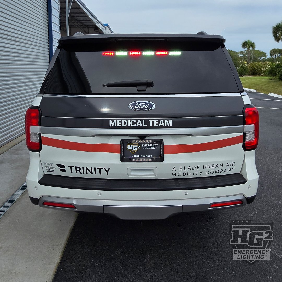 HG2Lighting's tweet image. Emergency response starts here🚑
🚔 Make and Model:⁠ 2024 Ford Expedition 
#FordExpedition #HG2EmergencyLighting #MedicalResponse #FleetReady #ResponderVehicle #RedAndWhiteLights #EmergencyLighting #TrinityMedical #FirstResponderRig #LEDWarningLights #FleetSafety