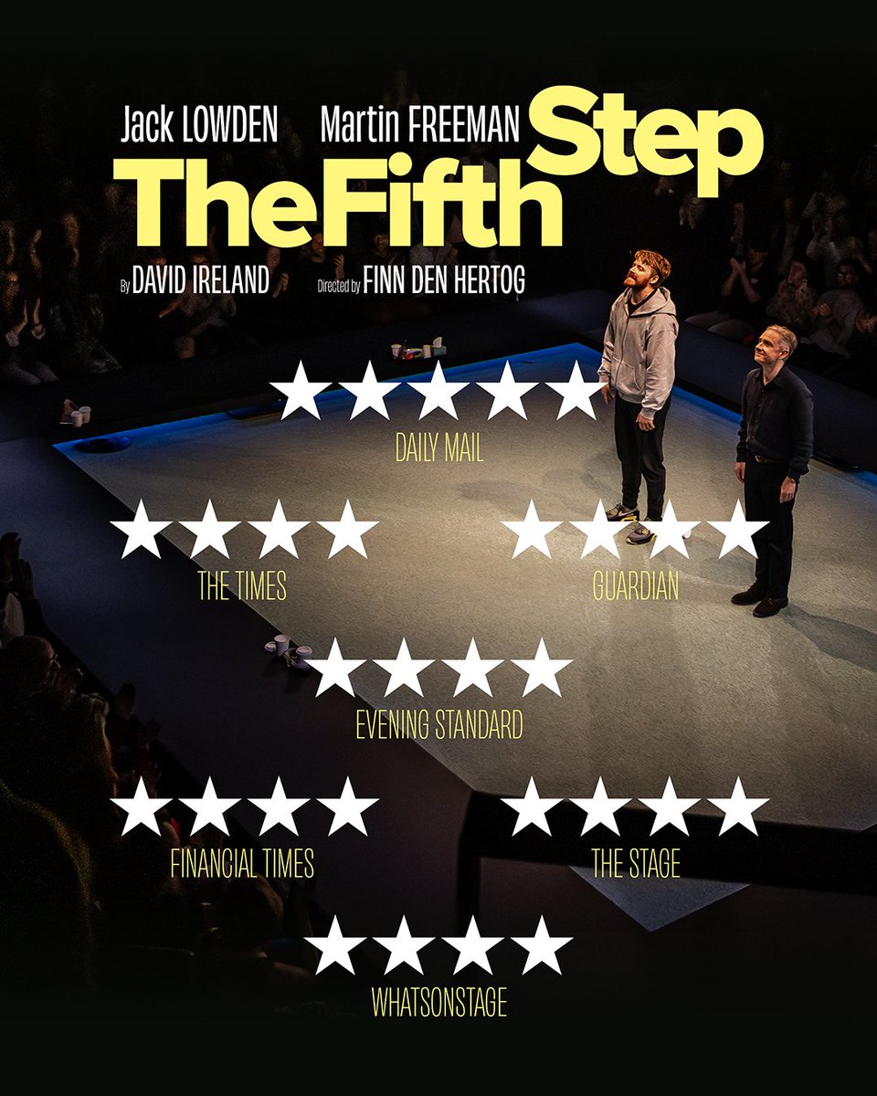 The reviews are in for this 'TAUT, FUNNY AND RICHLY COMPASSIONATE' new play starring the 'SUPERB LOWDEN AND FREEMAN' (FT) #TheFifthStep