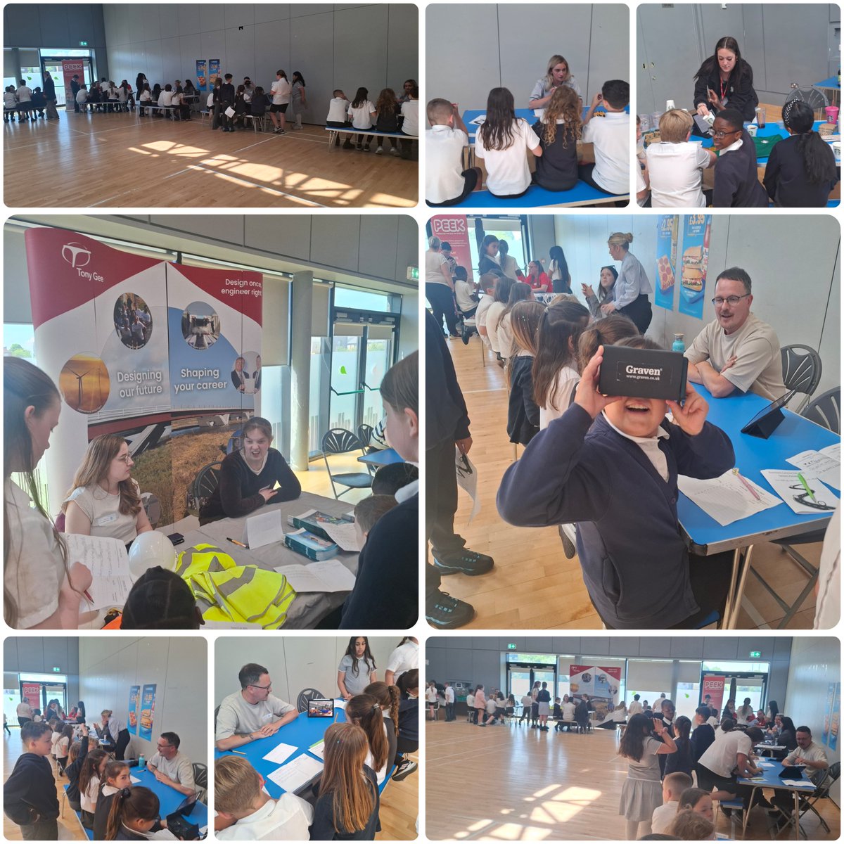 _Mrs_Brooke's tweet photo. What a busy but exciting day @RiverbankPri today! From P1-P2 people who help us visits, to P3 starting our Social Enterprise project, to inclass STEM challenges in P4 &amp; P5 and finally a careers Fair for P5-7. So many magical moments shared, great questioning &amp; skills shown 👏🏼🦊💼 https://t.co/H8Vo4CVHeM