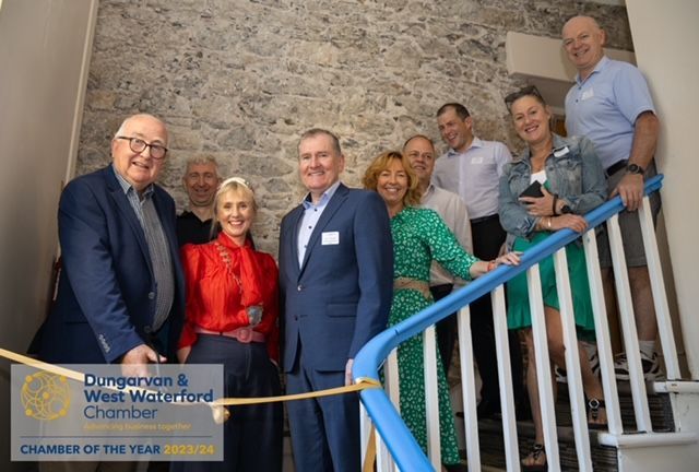 Dungarvan Chamber (@dvanchamber) on Twitter photo The <a href="/DvanChamber/">Dungarvan Chamber</a> has launched a new office in The Courthouse on Bridge Street, Dungarvan, a <a href="/WaterfordCounci/">Waterford City & County Council</a> property. The ceremony featured Cathaoirleach Pat Nugent cutting the ribbon, alongside Chamber members, friends, and stakeholders. #Dungarvan #Office The <a href="/DvanChamber/">Dungarvan Chamber</a> has launched a new office in The Courthouse on Bridge Street, Dungarvan, a <a href="/WaterfordCounci/">Waterford City & County Council</a> property. The ceremony featured Cathaoirleach Pat Nugent cutting the ribbon, alongside Chamber members, friends, and stakeholders. #Dungarvan #Office