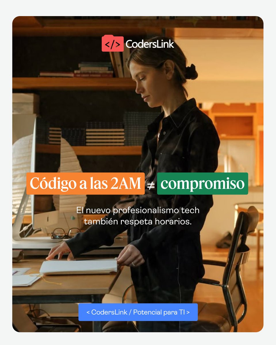 coderslink's tweet photo. 😮💨 Productividad no es quemarte. Sí se puede crecer sin vivir agotado, con procesos sanos, equipos que te respaldan y oportunidades que te valoran.
📩 Encuentra vacantes que respetan tu bienestar 👉 https://t.co/gEXi43VEsd
#PotencialParaTI #TalentoTI #CulturaDev https://t.co/aMbqHCdImQ