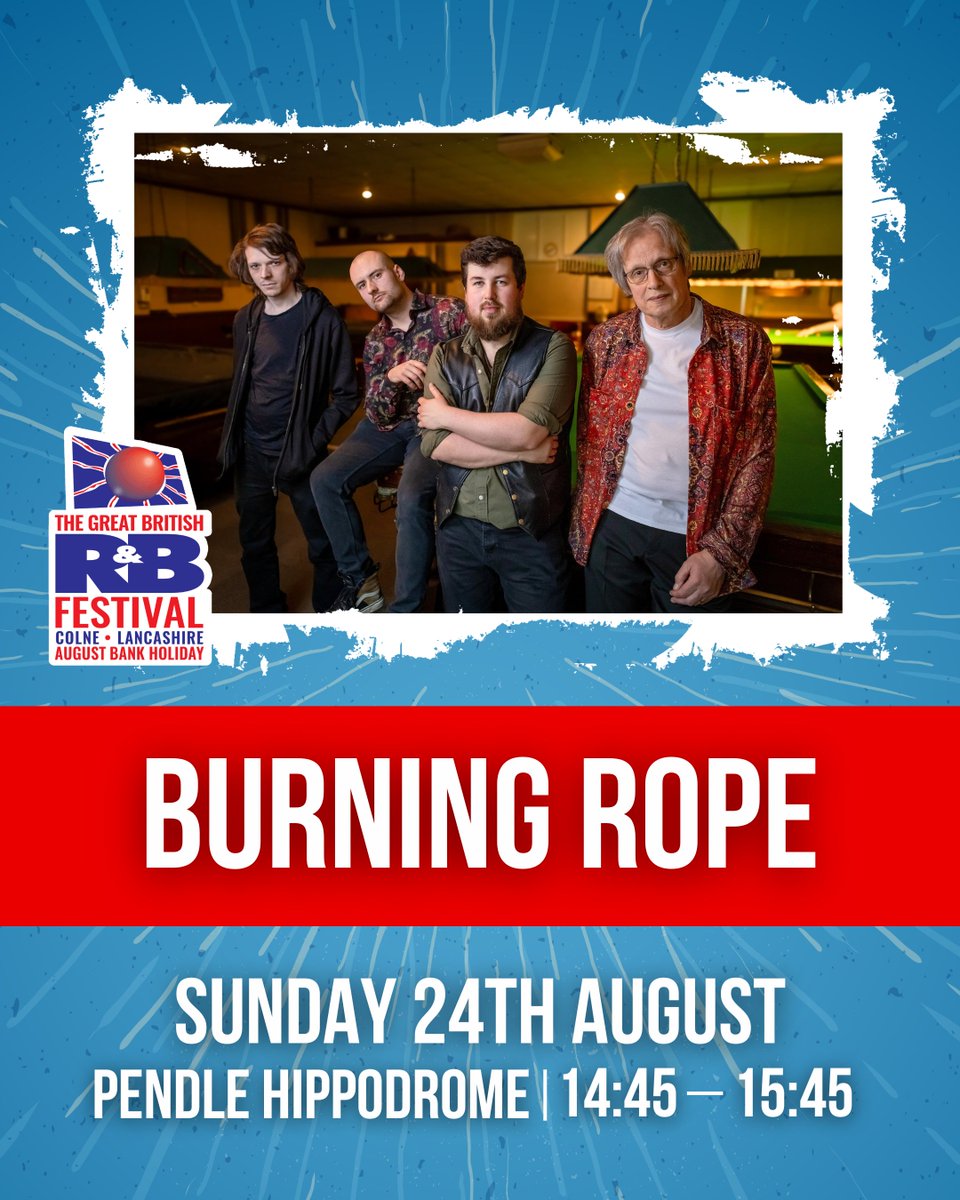 Great British Rhythm & Blues Festival (@colneblues) on Twitter photo ARTIST ANNOUNCEMENT... Burning Rope! π₯
π <a href="/pendlehippo/">Pendle Hippodrome</a>
ποΈ Sun 24th Aug
β° 14:45 - 15:45
Burning Rope is the new band formed by former Catfish members Paul Long and Adam Pyke, with Alex Voysey on guitar and Mitch Weaving on drums.
πΈ Chris Griffiths
bluesfestival.co.uk/tickets/ ARTIST ANNOUNCEMENT... Burning Rope! π₯
π <a href="/pendlehippo/">Pendle Hippodrome</a>
ποΈ Sun 24th Aug
β° 14:45 - 15:45
Burning Rope is the new band formed by former Catfish members Paul Long and Adam Pyke, with Alex Voysey on guitar and Mitch Weaving on drums.
πΈ Chris Griffiths
bluesfestival.co.uk/tickets/