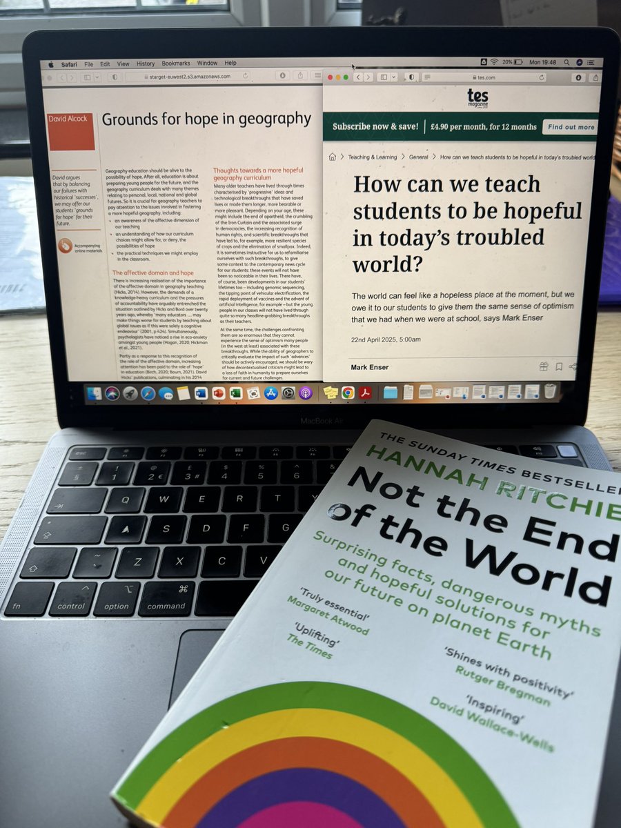 Kate Stockings (@kate_stockings) on Twitter photo Curriculum refinement = leading to a new curriculum thread developing ๐
Are we teaching a geography curriculum of doom or is there hope in our teaching? Where is it? ๐๐ฉ๐ปโ๐ป
<a href="/EnserMark/">Mark Enser ๐</a> + <a href="/DavidAlcock1/">David Alcock</a> + <a href="/_HannahRitchie/">Hannah Ritchie</a> = the kickstarter combo Curriculum refinement = leading to a new curriculum thread developing ๐
Are we teaching a geography curriculum of doom or is there hope in our teaching? Where is it? ๐๐ฉ๐ปโ๐ป
<a href="/EnserMark/">Mark Enser ๐</a> + <a href="/DavidAlcock1/">David Alcock</a> + <a href="/_HannahRitchie/">Hannah Ritchie</a> = the kickstarter combo