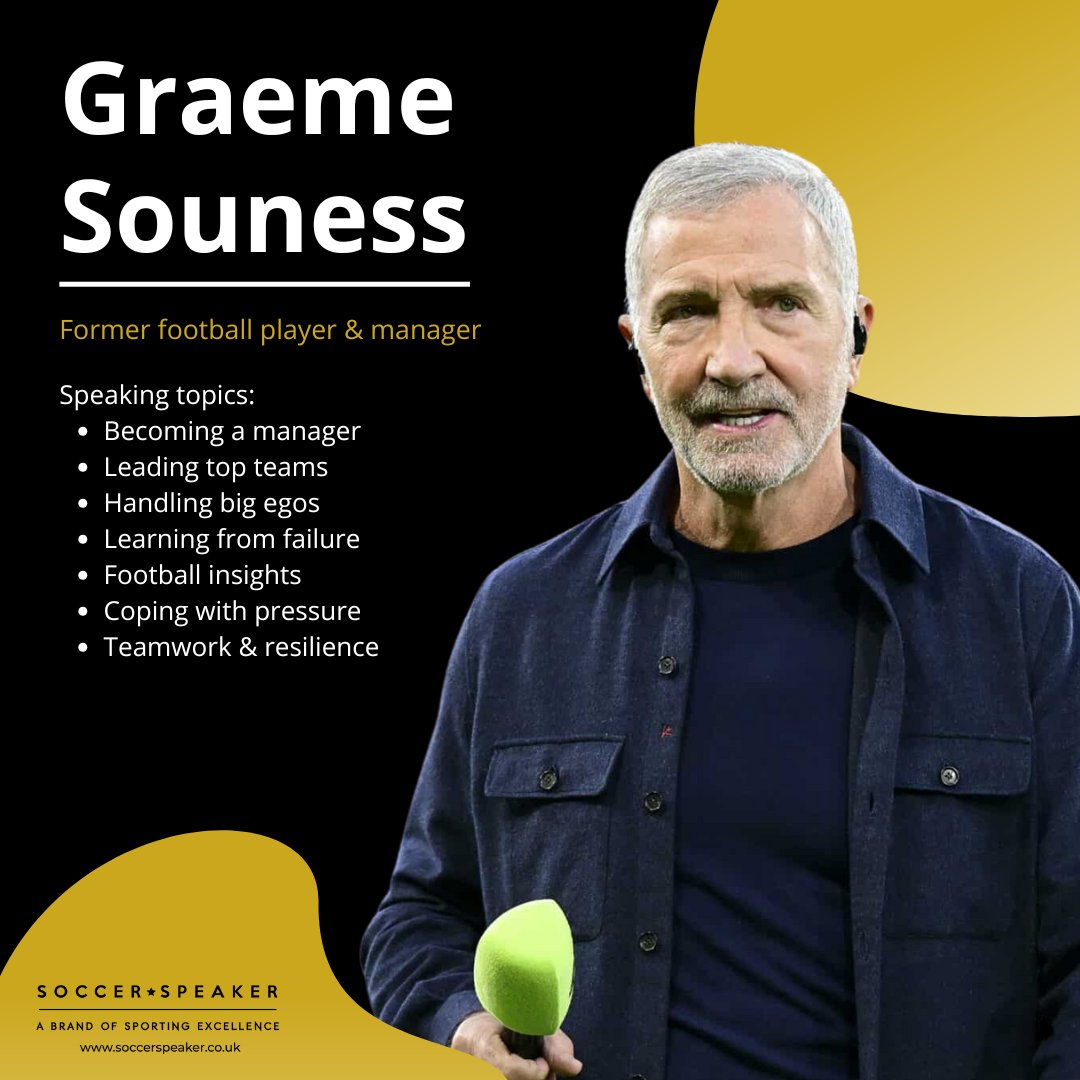 ⚽ Need a speaker who knows how to lead and win?

Graeme Souness shares hard-earned lessons from elite football, management, and media with your team.

Contact us to learn more.

#GraemeSouness #Leadership #CorporateEvents #MotivationalSpeaker #Teamwork #Inspiration